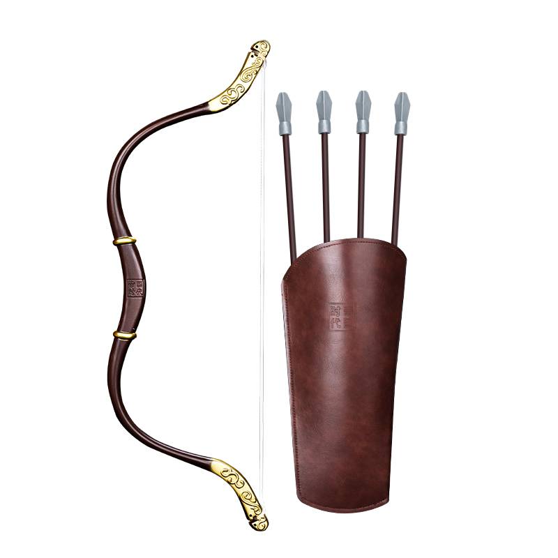 Gold bows and silver arrows (Arrow 4) + arrow bags + 2 strings